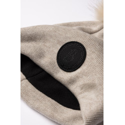 Bonnet tricoté pompon amovible B Vertigo Sydney Brun pumice stone (marron clair) Beige Bonnet tricoté pompon amovible B Vertigo Sydney Brun pumice stone (marron clair) Beige