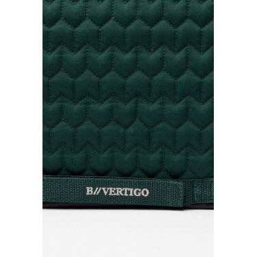 B Vertigo Velvet fluwelen zadeldek Groene scarabee