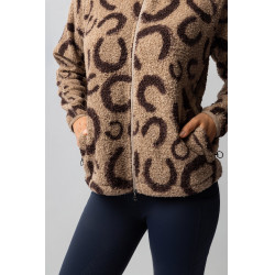 Veste polaire femme Horze Ariana Imprimé marron