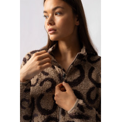 Veste polaire femme Horze Ariana Imprimé marron