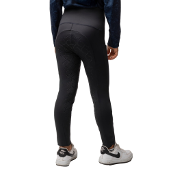 Thermo legging met volledige grip voor kinderen Horze Gillian Donker marineblauw