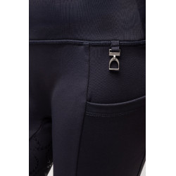 Thermo legging met volledige grip voor kinderen Horze Gillian Donker marineblauw