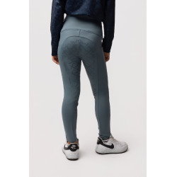Thermo legging met volledige grip voor kinderen Horze Gillian Stormgrijs
