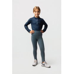 Thermo legging met volledige grip voor kinderen Horze Gillian Stormgrijs