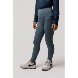 Legging thermique grip intégral enfants Horze Gillian Gris orage