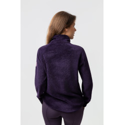 Pull en polaire anorak femme Horze Frieda Morelle noire Pull en polaire anorak femme Horze Frieda Morelle noire