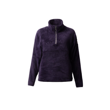 Pull en polaire anorak femme Horze Frieda Morelle noire Pull en polaire anorak femme Horze Frieda Morelle noire