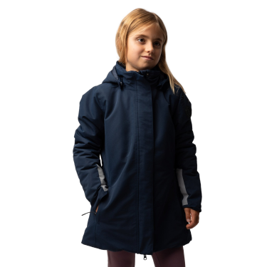 Veste d'hiver enfant Horze Jessie JR Myrtille Gris
