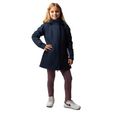 Veste d'hiver enfant Horze Jessie JR Myrtille Gris