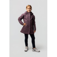 Veste d'hiver enfant Horze Jessie JR Myrtille Gris