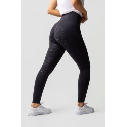 Legging thermique full grip femme Horze Gillian Marine foncé Bleu