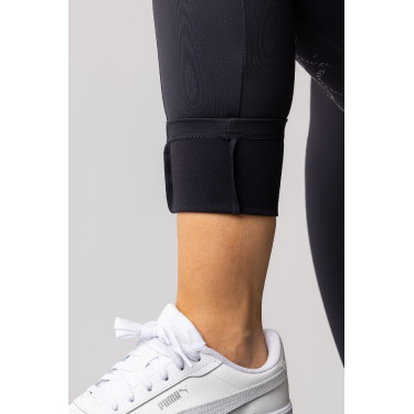 Legging thermique full grip femme Horze Gillian Marine foncé Bleu