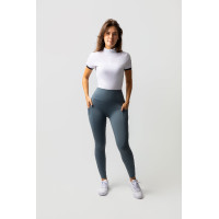 Legging thermique full grip femme Horze Gillian Gris orage