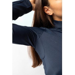 Dames trainingsshirt met lange mouwen Horze Lilian Bosbes Grijs