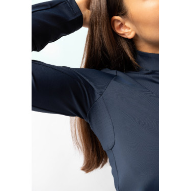 T-shirt d'entraînement àmanches longues femmes Horze Lilian Myrtille Gris