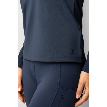 Dames trainingsshirt met lange mouwen Horze Lilian Bosbes Grijs