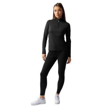 Dames trainingsshirt met lange mouwen Horze Lilian Zwart