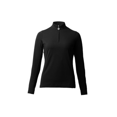 Dames trainingsshirt met lange mouwen Horze Lilian Zwart