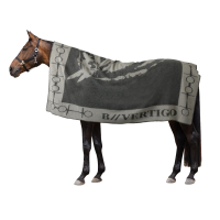 Couverture imprimée avec cheval et mors B Vertigo Beauté noir