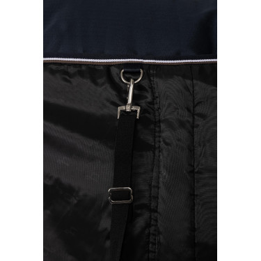 Couverture d'extérieur Pony avec col fixe 200 g Horze Glasgow Myrtille Gris