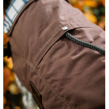 Couverture chien Horseware Heritage Newmarket Marron / bleu marine witney