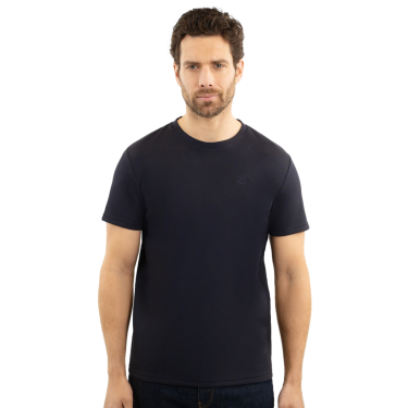Heren T-shirt Harcour Titouan Marine Marineblauw Heren T-shirt Harcour Titouan Marine Marineblauw