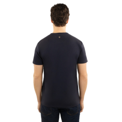 Heren T-shirt Harcour Titouan Marine Marineblauw Heren T-shirt Harcour Titouan Marine Marineblauw