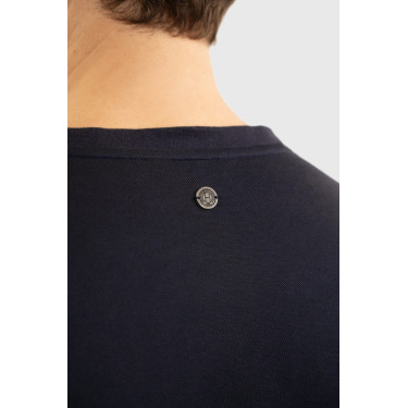 Heren T-shirt Harcour Titouan Marine Marineblauw Heren T-shirt Harcour Titouan Marine Marineblauw