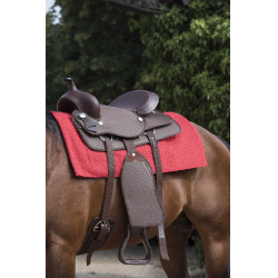 Tapis Westride Navajo coton/acrylique uni Rouge