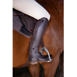 Mini-chaps Equithème Soft Havane Marron