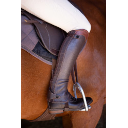 Mini-chaps Equithème Elite Havane Marron