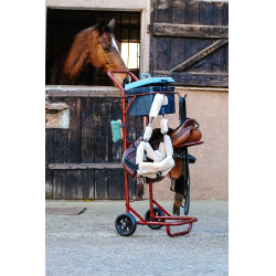 Chariot porte selle démontable Hippotonic Bordeaux