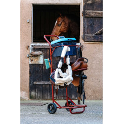 Chariot porte selle démontable Hippotonic Bordeaux