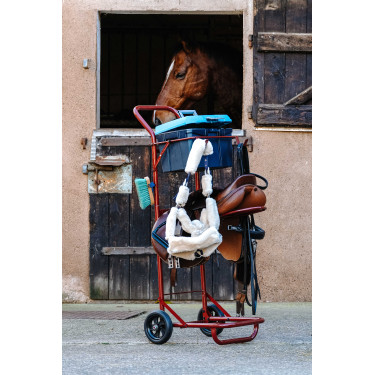 Chariot porte selle démontable Hippotonic Bordeaux
