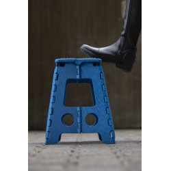 Opvouwbare kruk-trapje Hippo-Tonic Grip Turkoois Blauw
