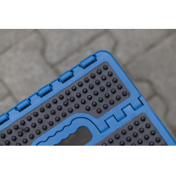 Opvouwbare kruk-trapje Hippo-Tonic Grip Turkoois Blauw
