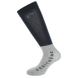Chaussettes Equithème Compet 2 paires Marine / gris clair Bleu Chaussettes Equithème Compet 2 paires Marine / gris clair Bleu