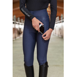 Pantalon softshell Equithème Dolomyt fond silicone Bleu marine Pantalon softshell Equithème Dolomyt fond silicone Bleu marine