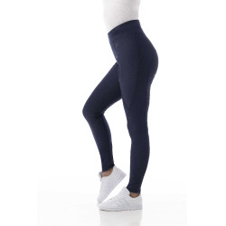 Softshellbroek Equithème Dolomyt met siliconen zitvlak Marineblauw