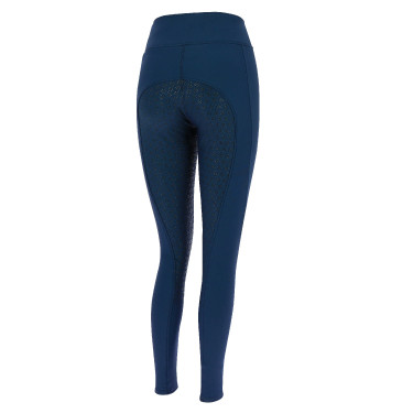 Softshellbroek Equithème Dolomyt met siliconen zitvlak Marineblauw