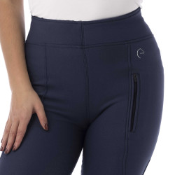 Softshellbroek Equithème Dolomyt met siliconen zitvlak Marineblauw