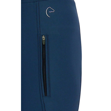 Softshellbroek Equithème Dolomyt met siliconen zitvlak Marineblauw