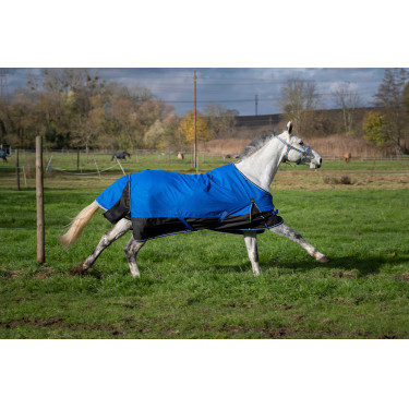 Equithème Tyrex 1200D Aisance deken Blauw / zwart