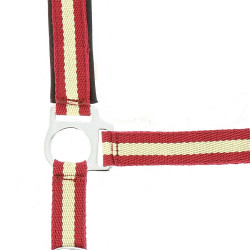 Halster Norton nylon gevoerd met neopreen Rood / écru