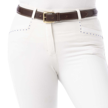 Pantalon Equithème Safir Blanc / bleu Pantalon Equithème Safir Blanc / bleu