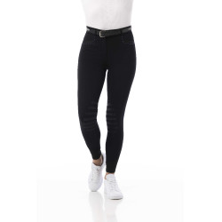Broek Equithème Safir Zwart / blauw