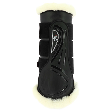 Gesloten peesbeschermers Norton XTR synthetische schapenvacht Zwart