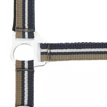 Halster + lijn Norton Brillant Taupe / marine / zilver Bruin