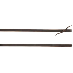 Rênes Westride by Franck Perret lestées cuir lisse Chocolat Marron