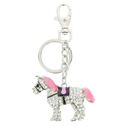 Sleutelhanger Equi-Kids Rosa Wit / roze